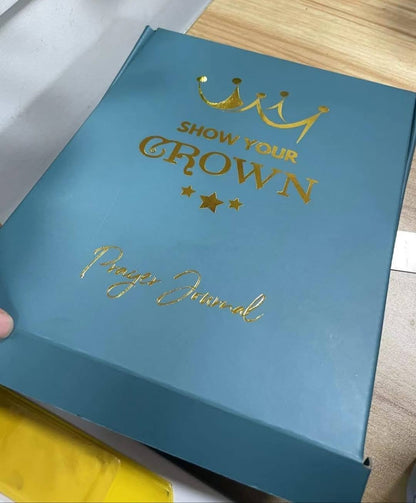 Show Your Crown Prayer Journal | Gold Foil Hardcover Gift Edition