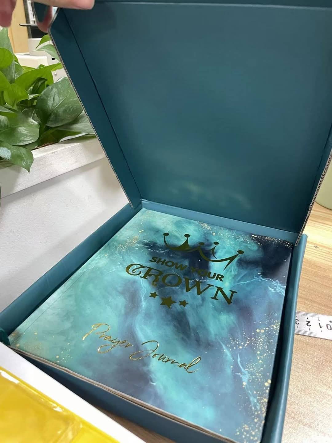 Show Your Crown Prayer Journal | Gold Foil Hardcover Gift Edition