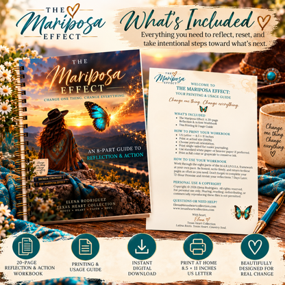 The Mariposa Effect | 20-Page Printable Reflection Workbook