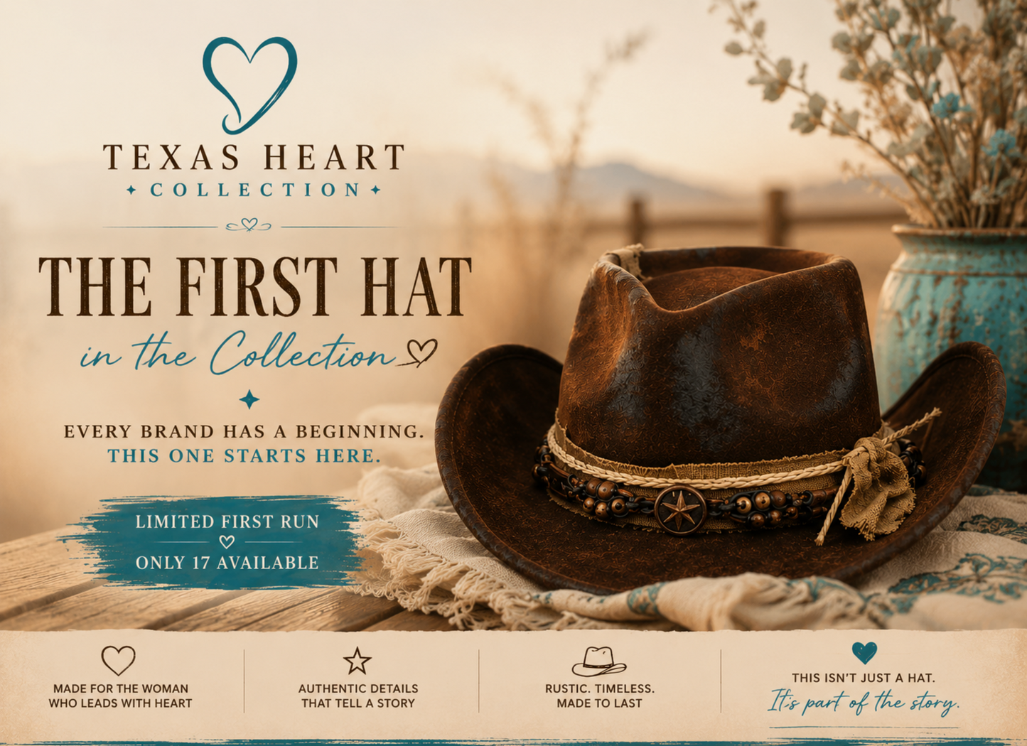 The First Hat | Texas Heart Collection Founder Edition