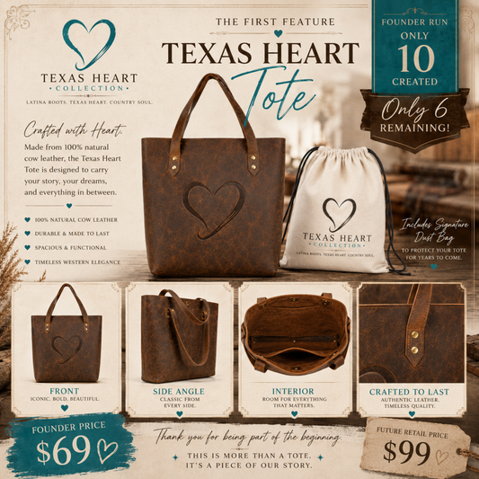The Texas Heart Tote | Founder Edition