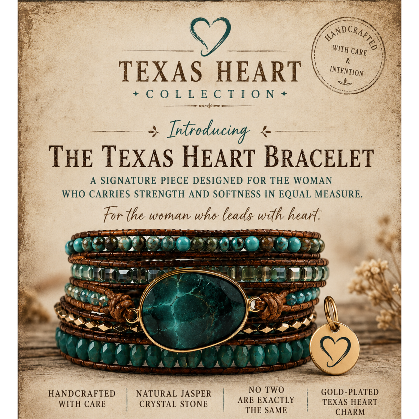 The Texas Heart Bracelet | Founder Edition