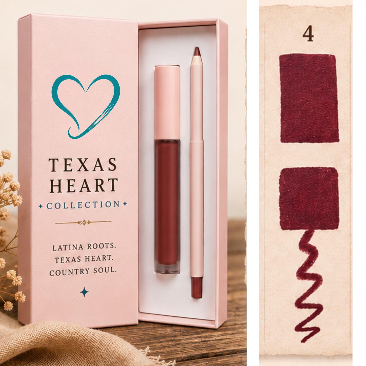 Texas Heart Lip + Liner Duo | Founder Edition